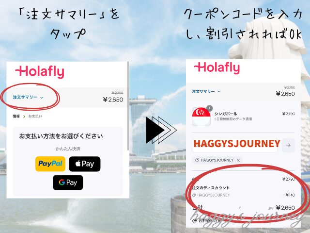 Holafly、シンガポール向け、購入方法