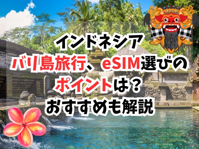 バリ島、eSIM